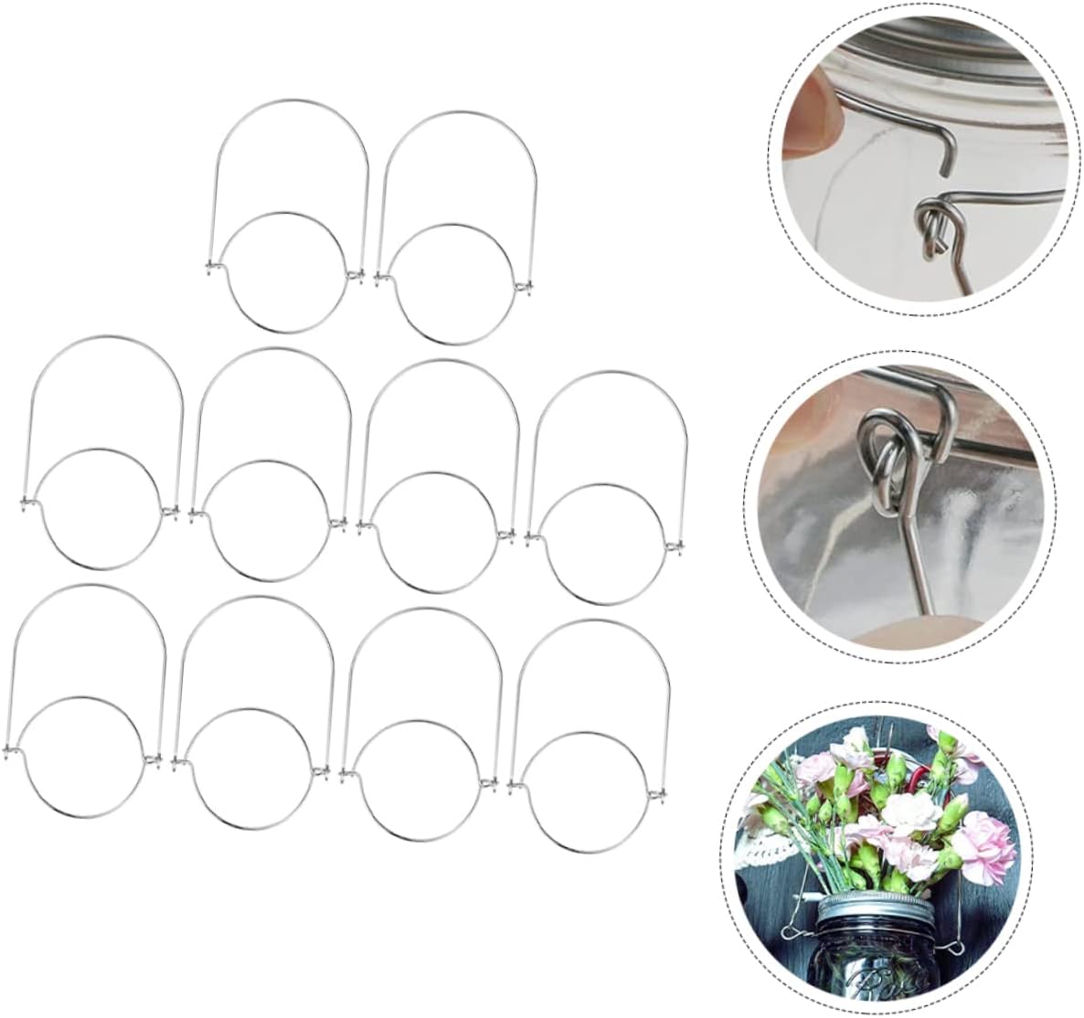 MAGICLULU 20-Piece Mason Jar Hook Set
