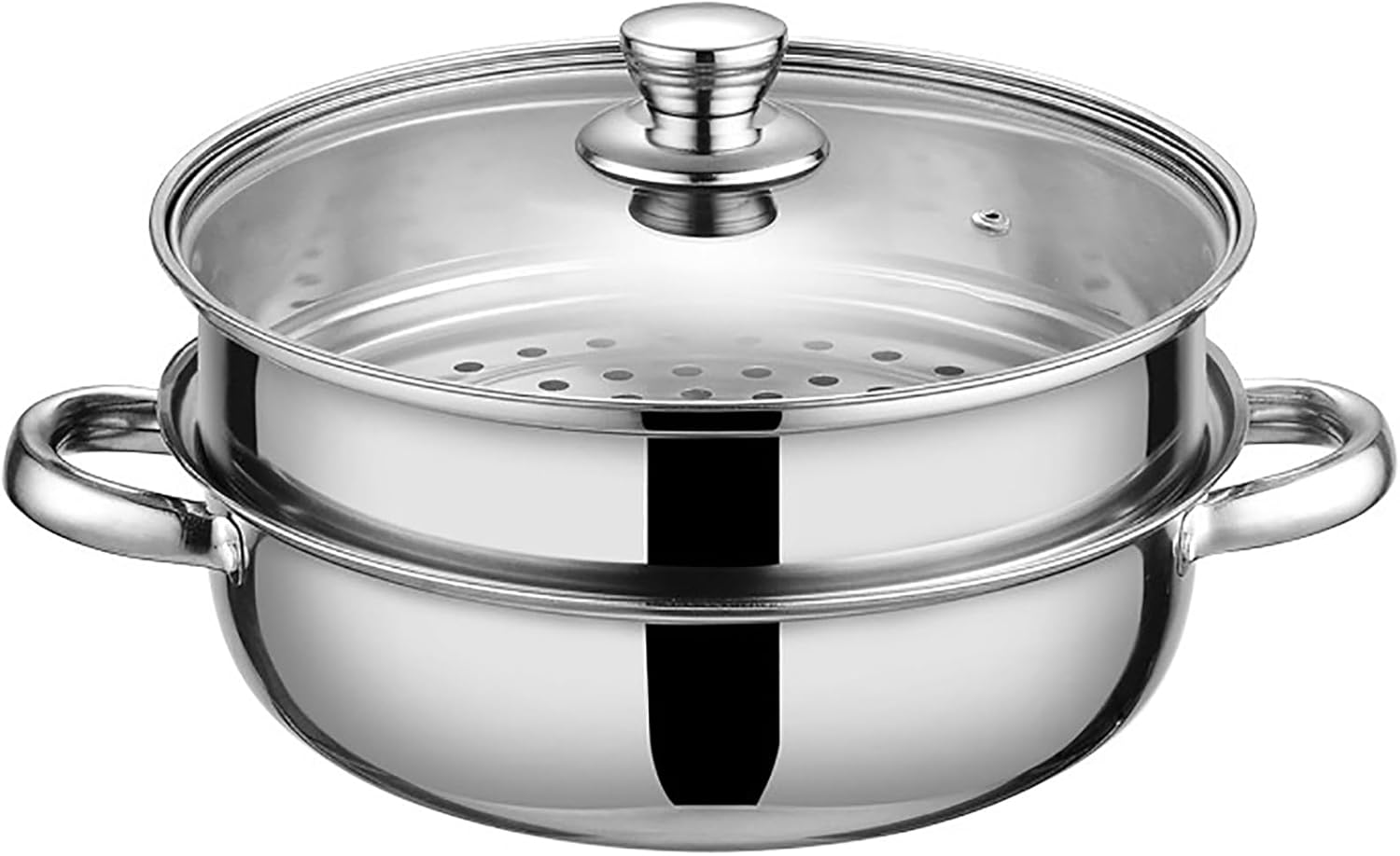 cooker for steam 28cm Steamer pot with glass lid