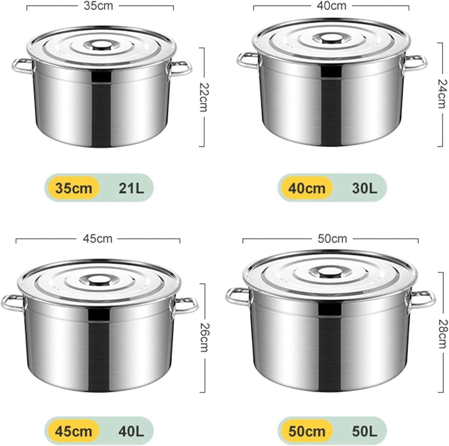 BINGWANGStainless Steel Pasta Pot Set Multi-Pot 45cm Durable Home Kitchen Essential