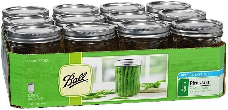 Jarden Ball Jar 66000 1 Pint Wide Mouth Canning Case