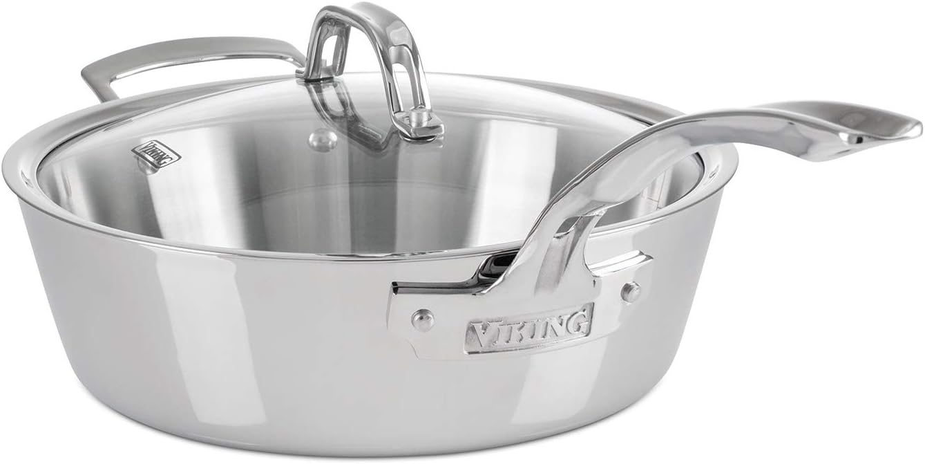 Viking 7-Piece 3-Ply Stainless Steel Cookware Set
