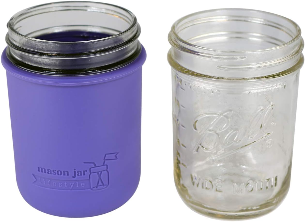 Premium Silicone Pint Jars - 16oz 2-Pack