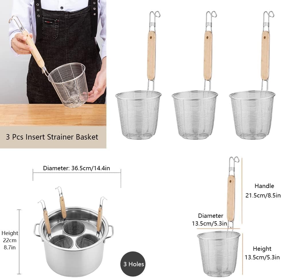 Sturdy and Functional Pasta Pots Set for Home or Kitchen Use