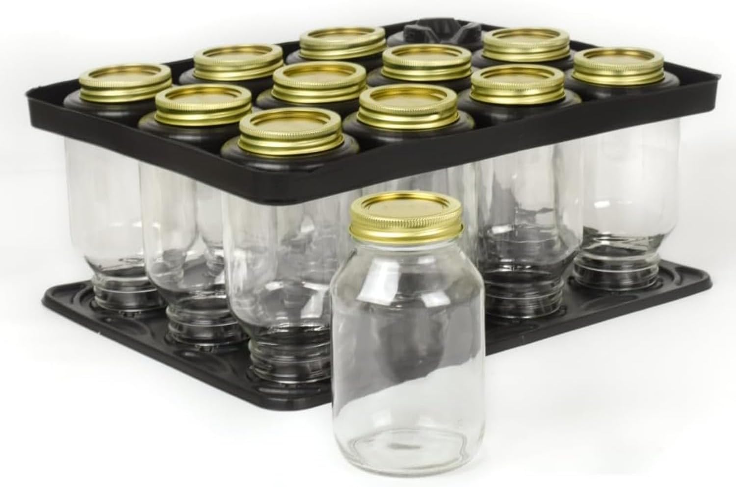 Glass Mason Jars 12-Piece Set