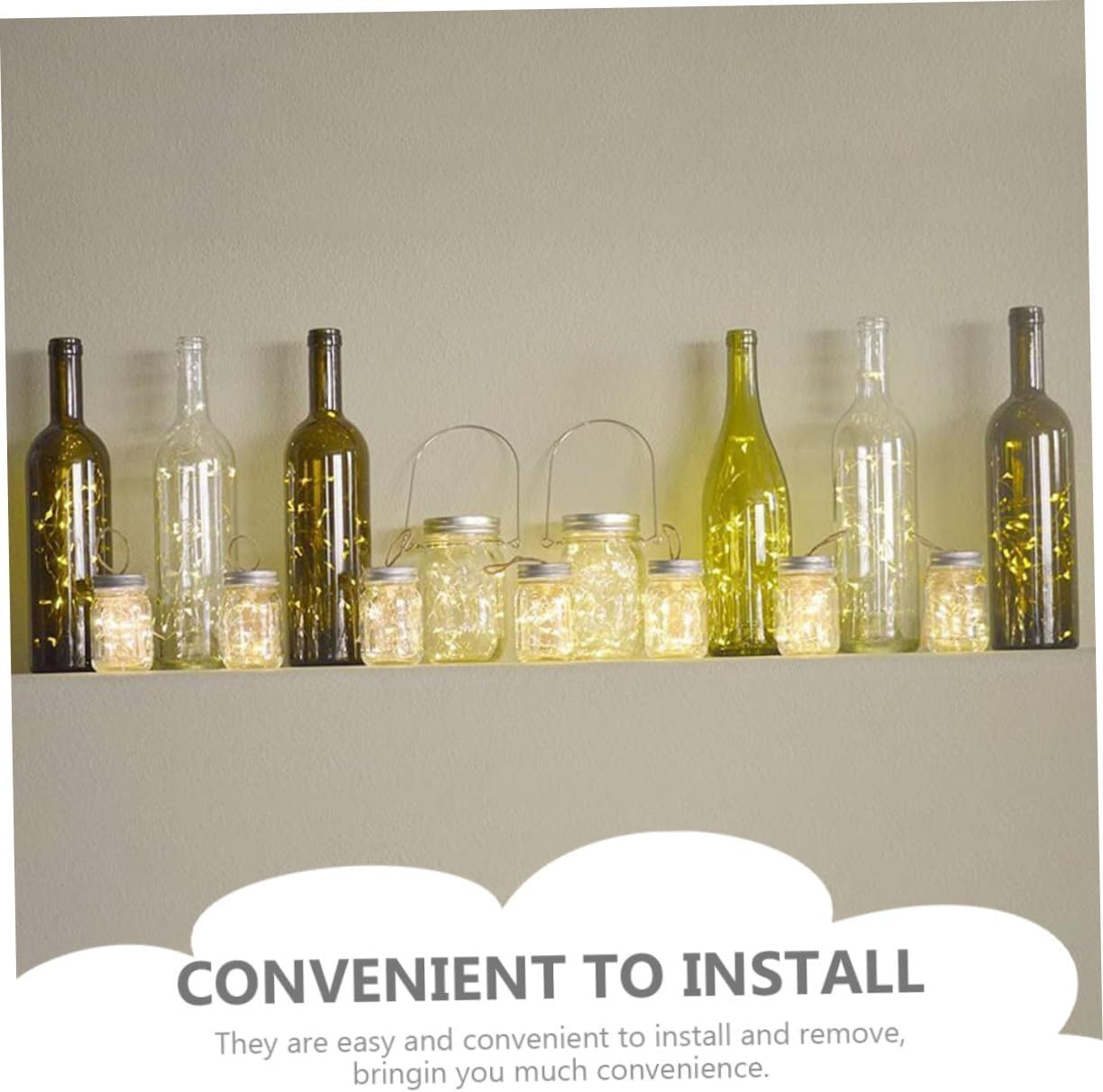 MAGICLULU 20-Piece Mason Jar Hook Set