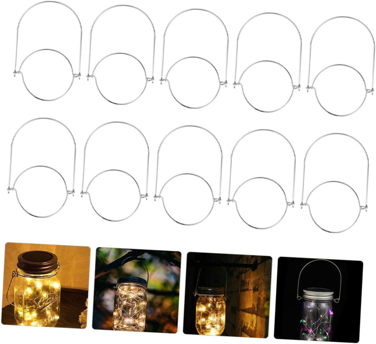 VOSAREA 2 Sets Stainless Steel Jar Hangers