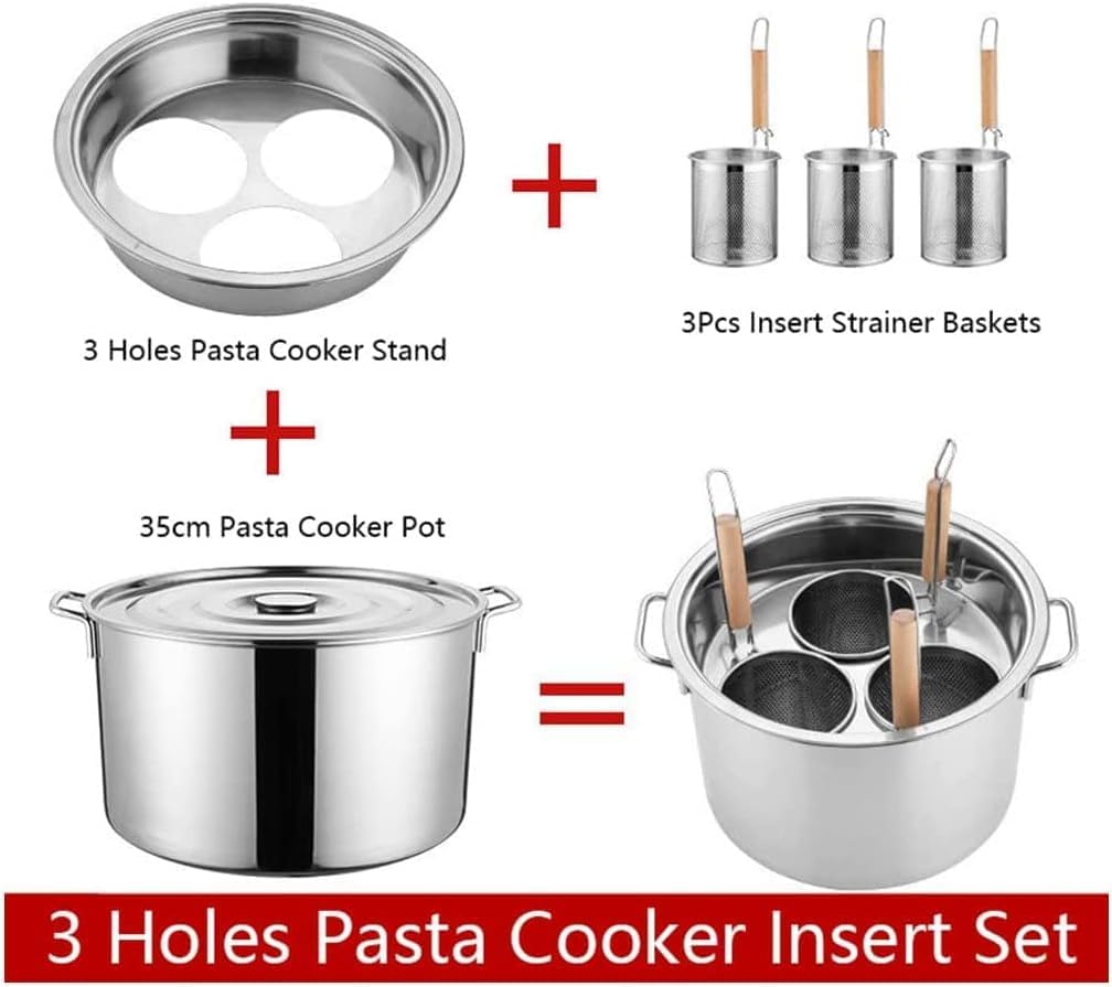 UNbit Pasta Pots Set with Strainer for Home Cooking