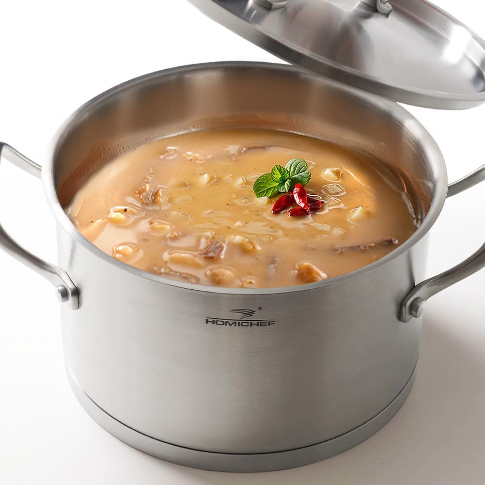 Matte Polished Nickel-Free Stainless Steel 35QT Stock Pot