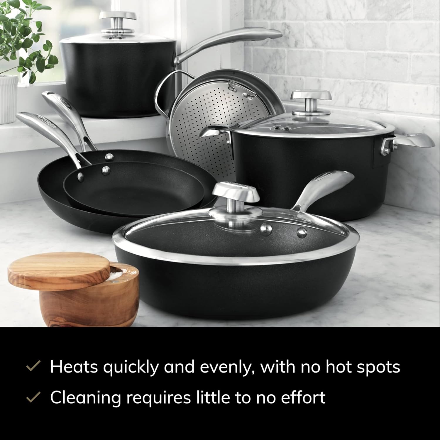 scanpan pro iq 9-piece cookware set