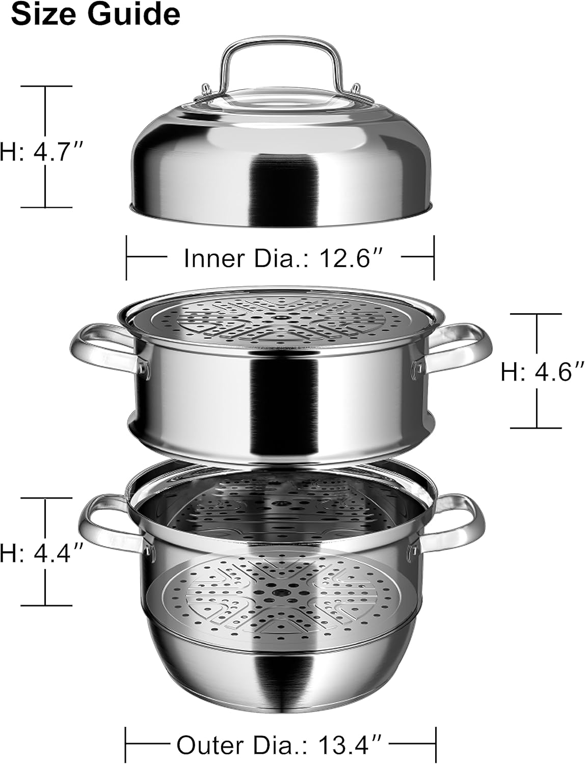 VENTION Large Induction Steamer Pot