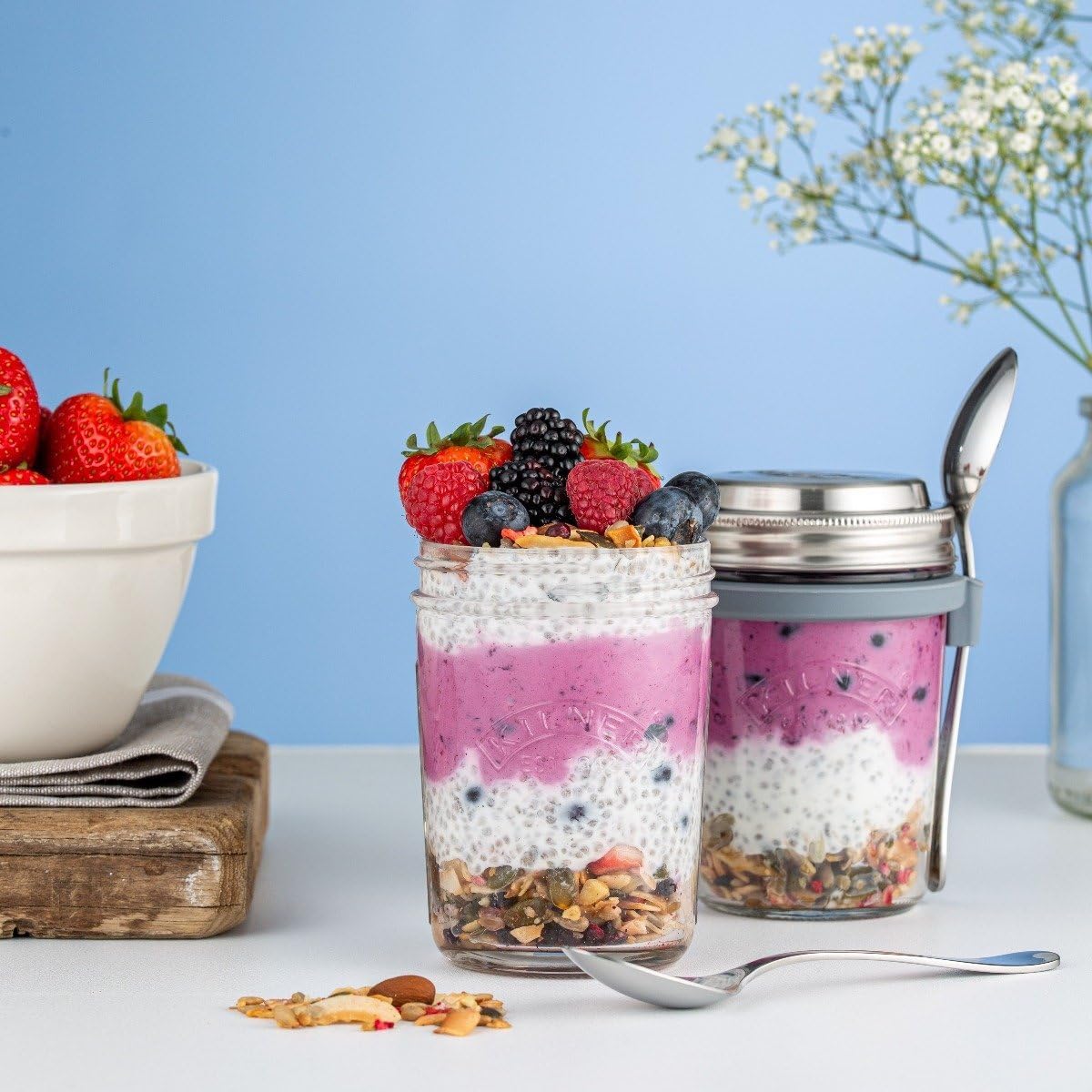 Kilner Glass Jar Set for Storage and Kitchen Use