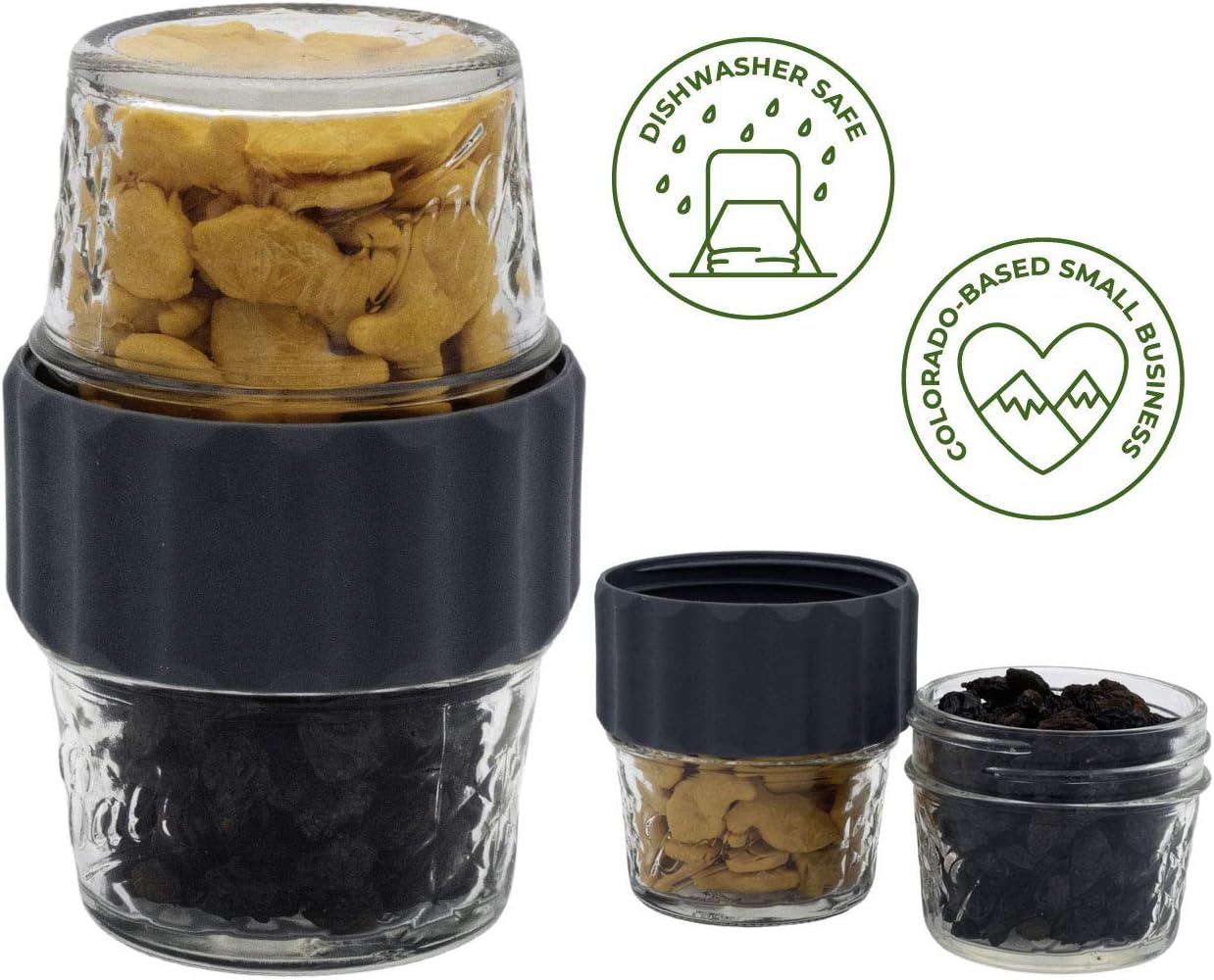 2-in-1 Lid for Connecting Two Mason Jars