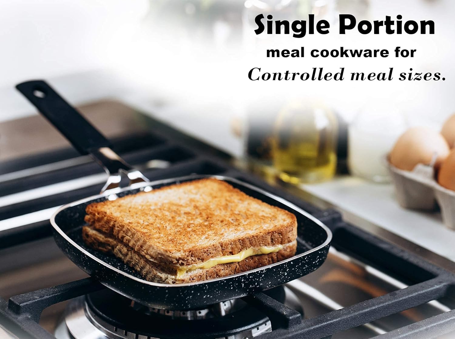 Granitestone Original Stackmaster 5-Piece Cookware Set - Safe Non-Stick Stackable PFOA-Free