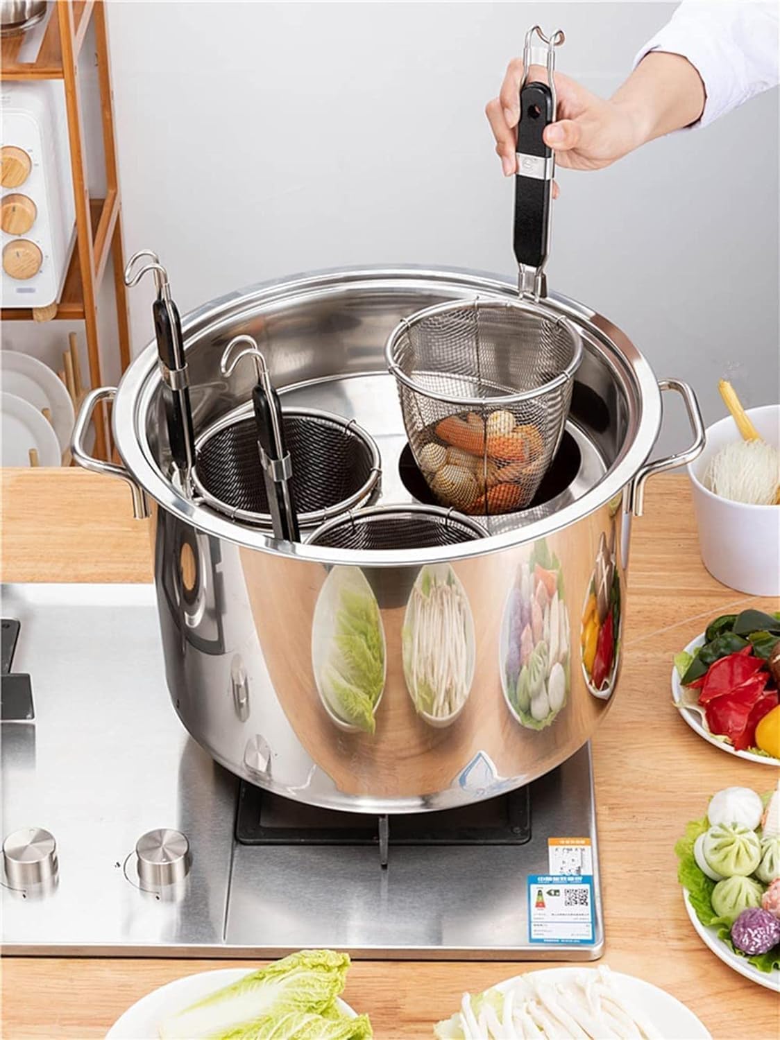 UNbit 201 stainless steel pasta pots with 3 inserts