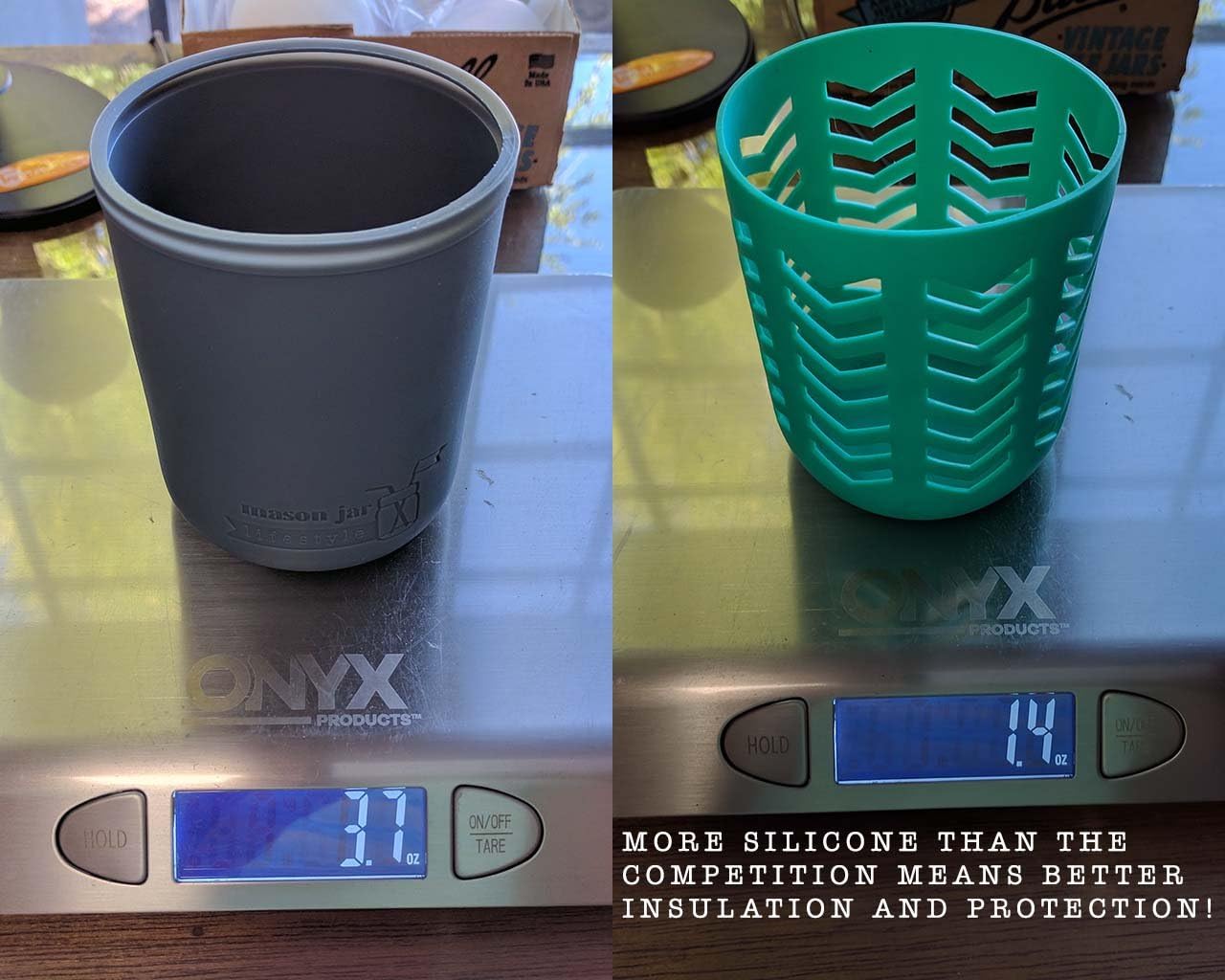 Pint Half 24oz Silicone Sleeves by Mason Jar Lifestyle