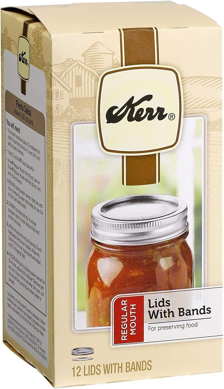 Kerr Regular Canning Jars 12-Piece Set