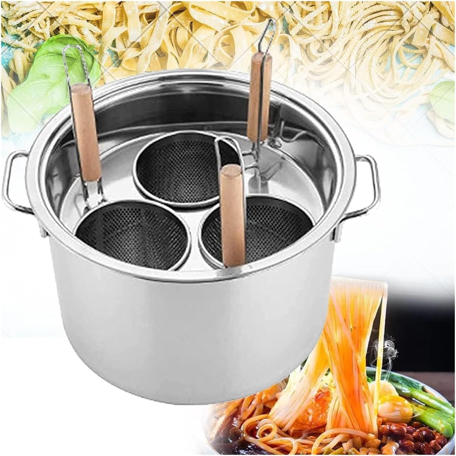 UNbit Pasta Pots Set with Strainer for Home Cooking