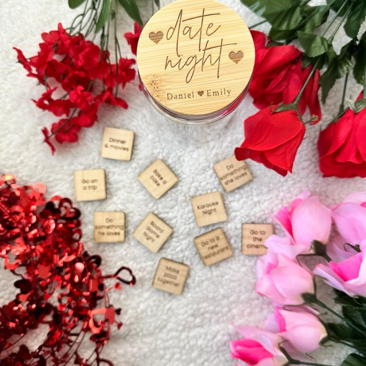 Custom Candle Mason Jar with Engraved Date Night Ideas