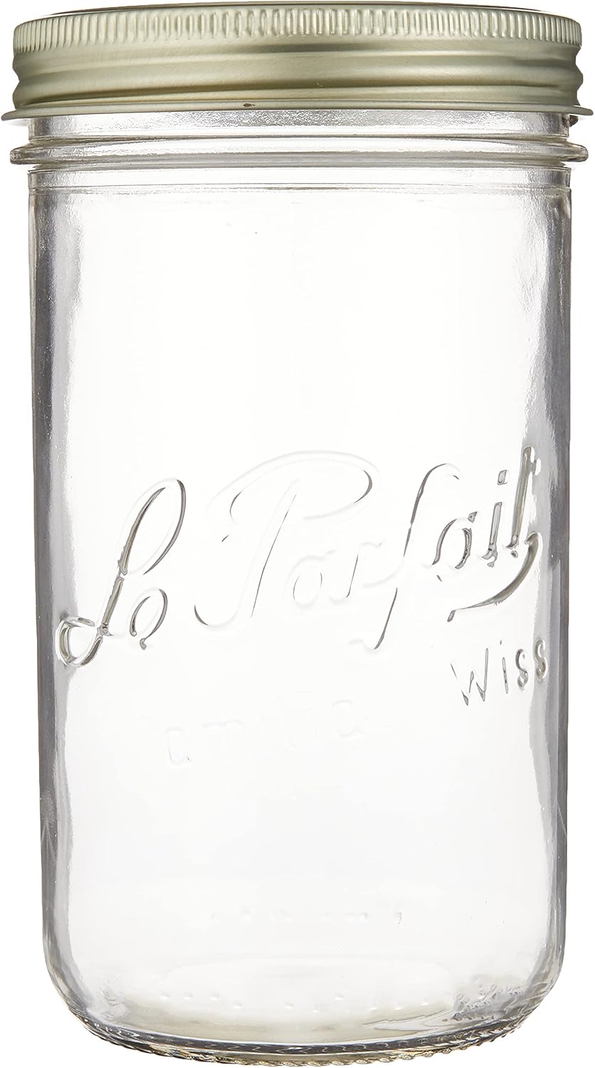 Le parfait 922940 Double Cap Jar with lid Capacity 338 oz