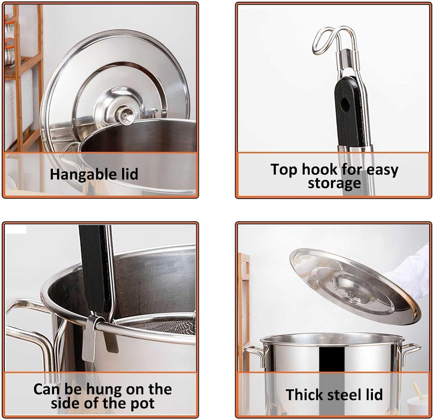 UNbit Pasta Pot with Strainer Basket