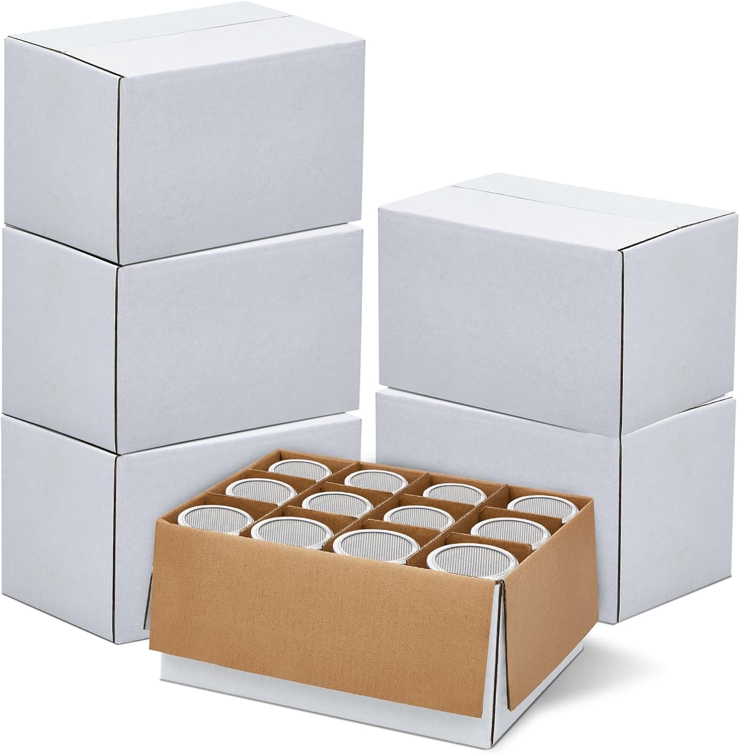 6 Piece Canning Jar Storage Boxes with Dividers
