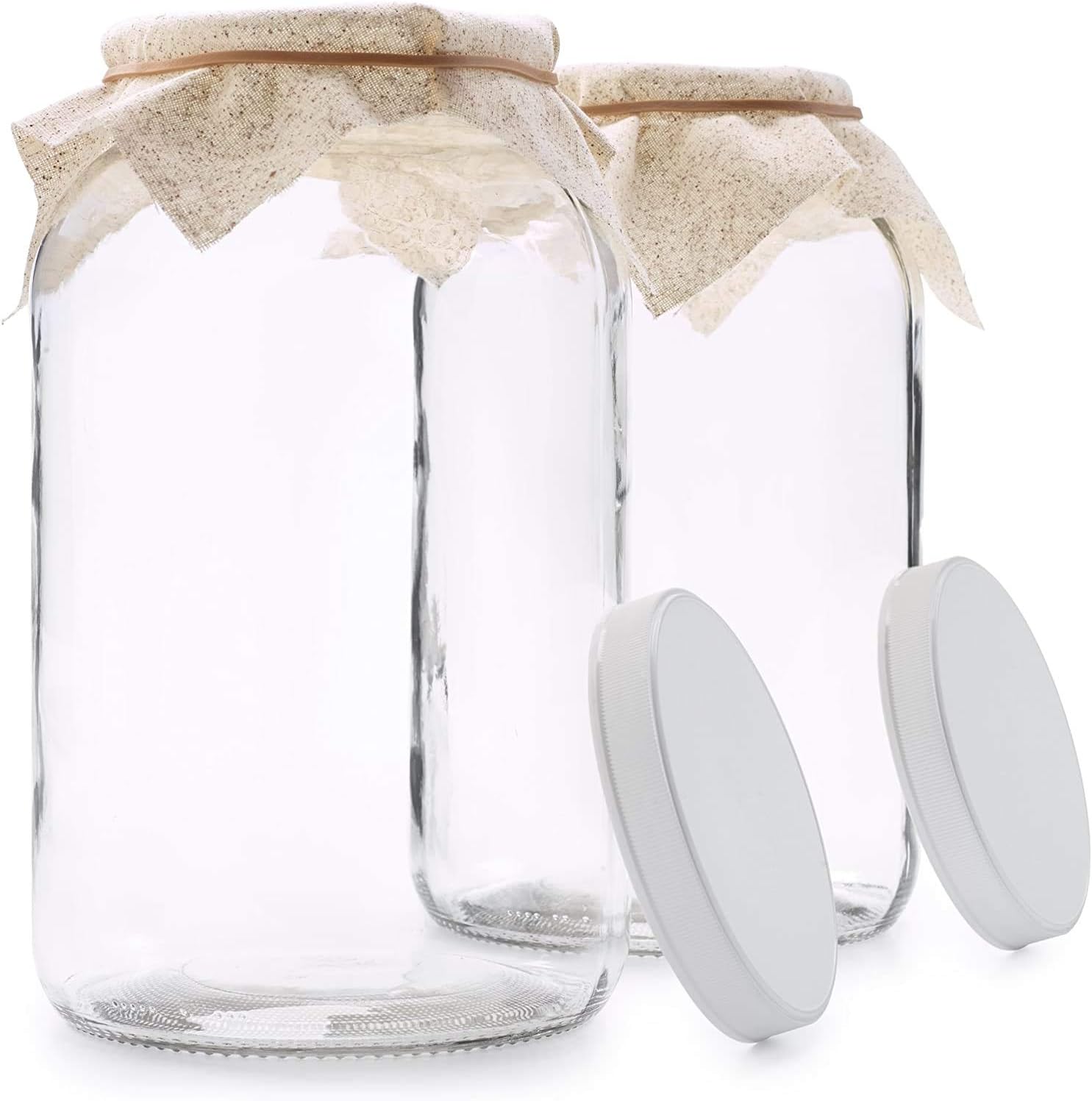 Parker Eight P8 Gallon Jar 2PK - Perfect for Ferments Pickles