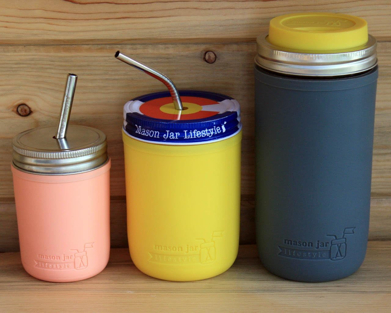 Pint Half 24oz Silicone Sleeves by Mason Jar Lifestyle