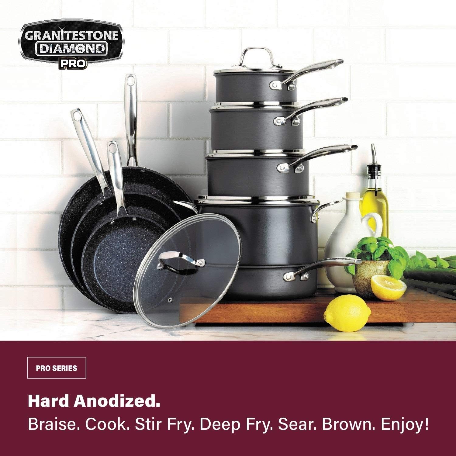 Granitestone Ultra-Nonstick Cookware Set