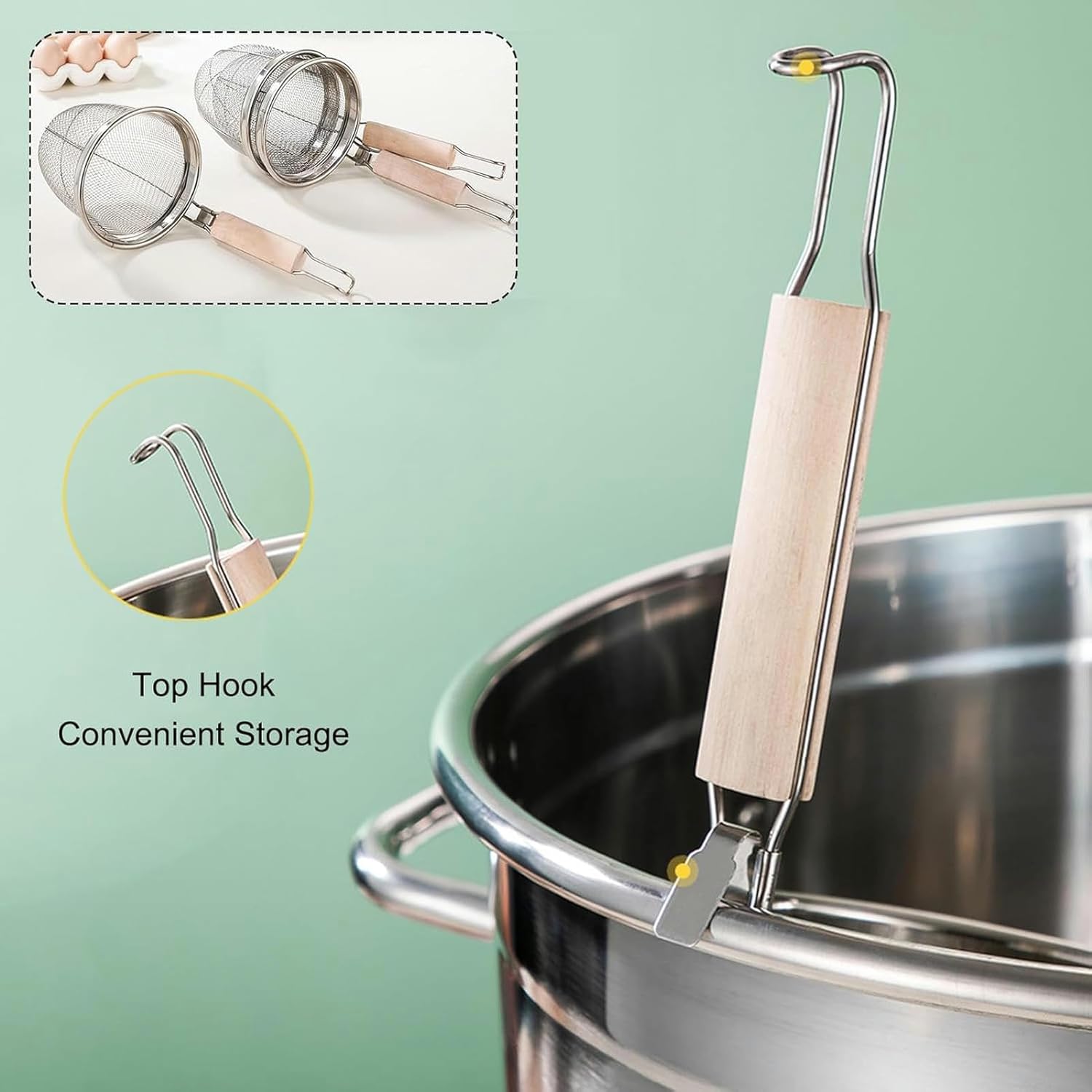 BINGWANGStainless Steel Pasta Pot Set Multi-Pot 45cm Durable Home Kitchen Essential