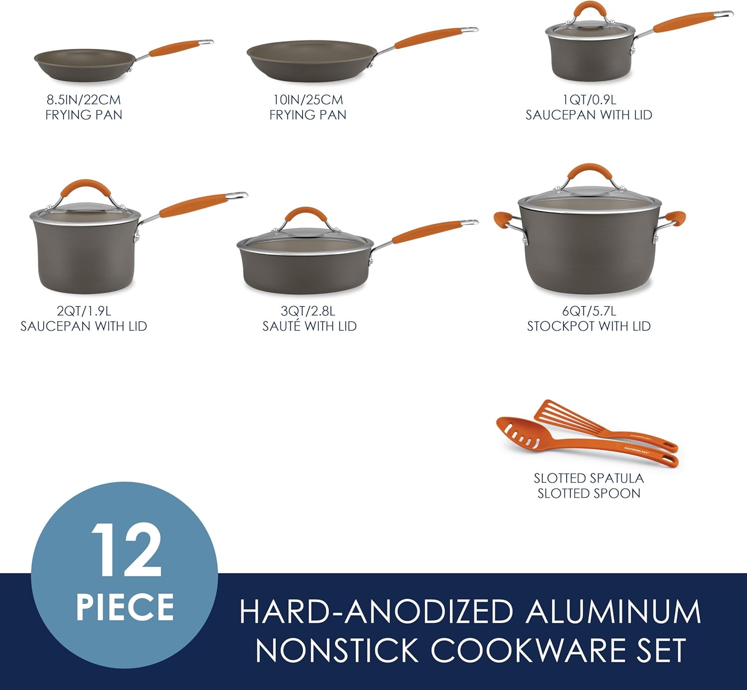 Rachael Ray Cucina Dishwasher Safe Cookware Set