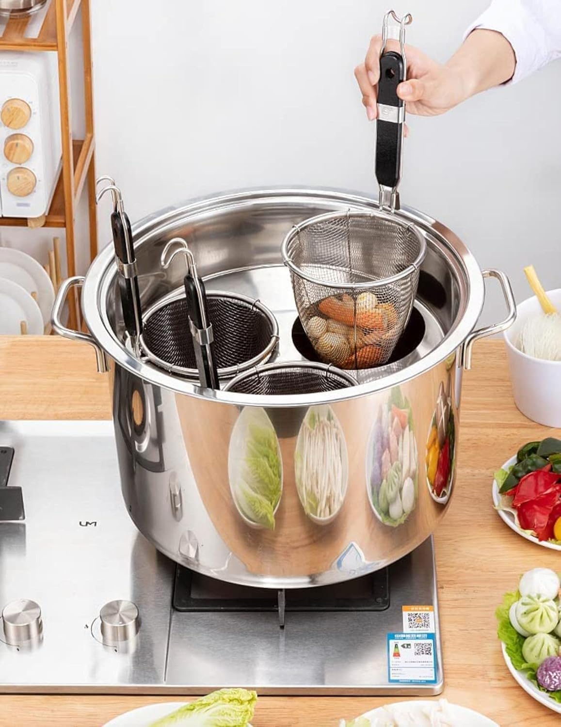 5 Holes Stainless Steel Pasta Pot - Must-Have for Home Kitchen