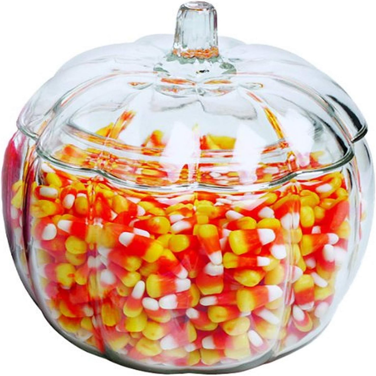 Festive 70-Ounce Pumpkin Jars with Glass Lids for Frames