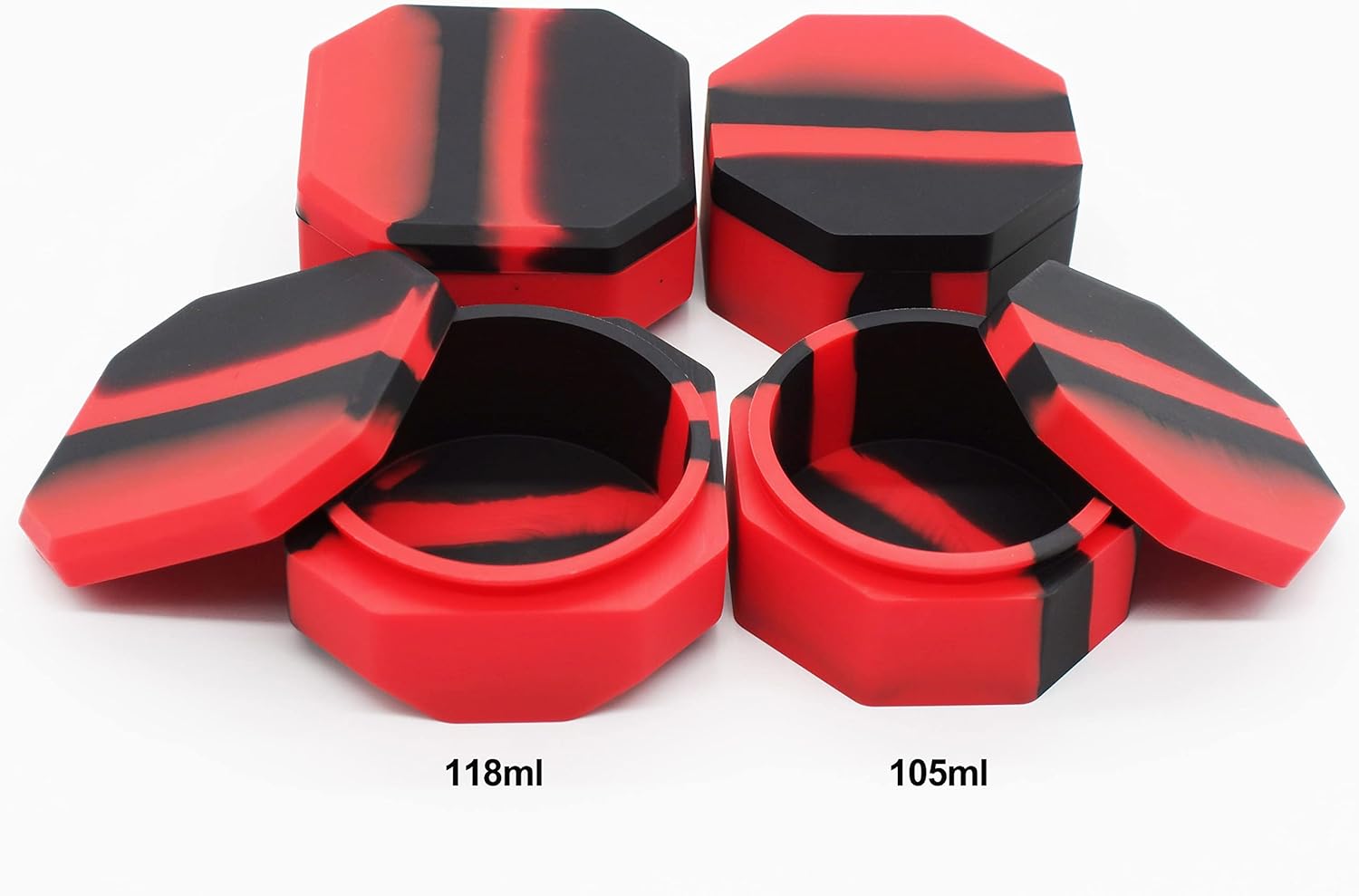 Pearwell 223ml Silicone Wax Jar Set 2 Multicolor