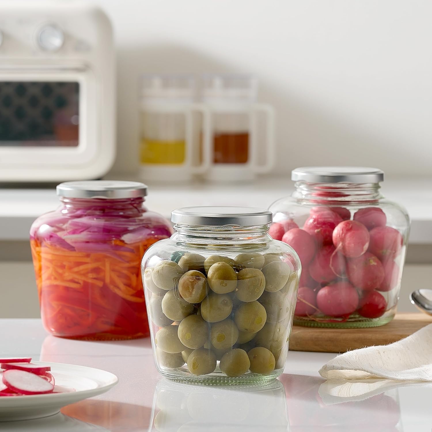 Danmu Glass Jars with Airtight Lid