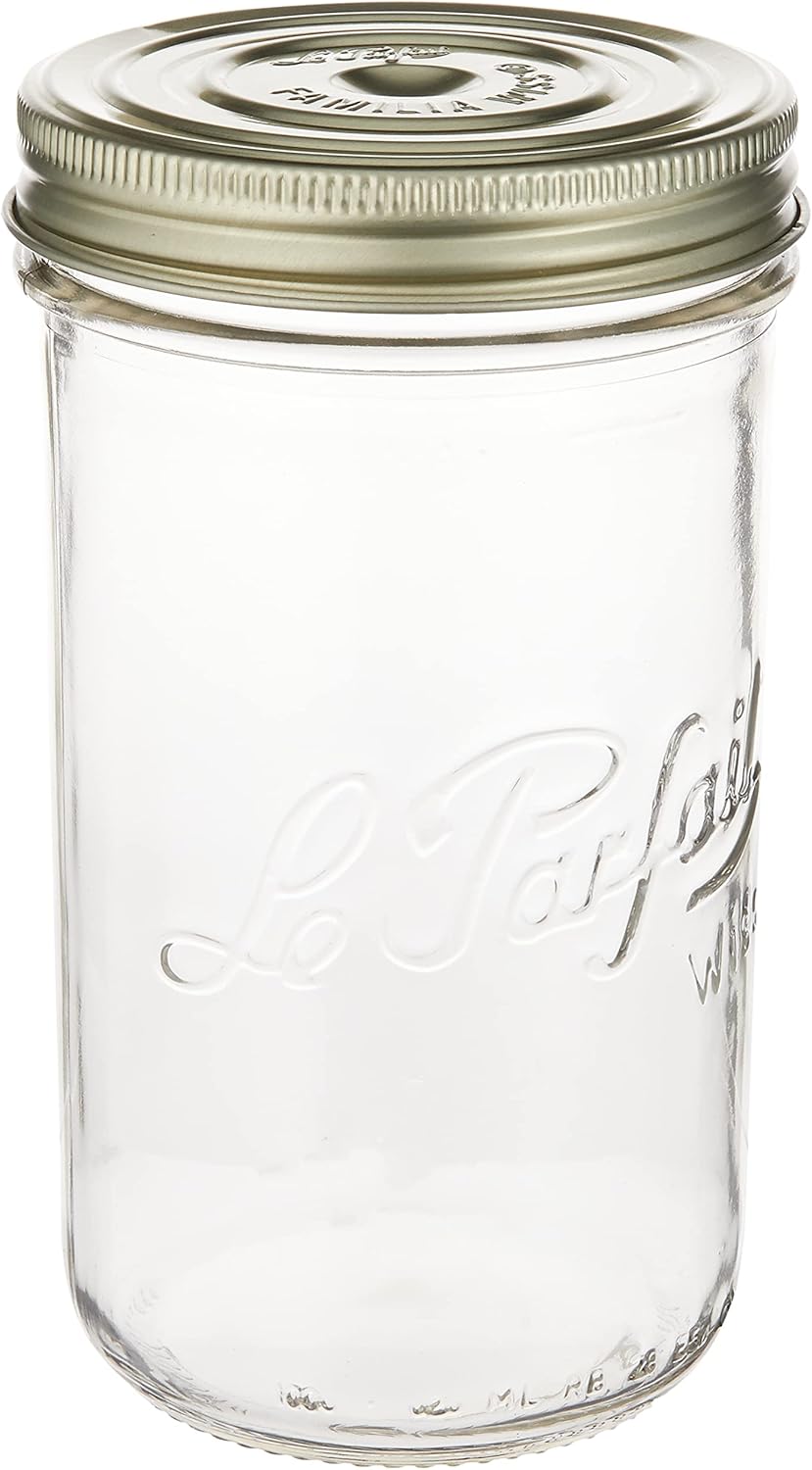 Le parfait 922940 Double Cap Jar with lid Capacity 338 oz