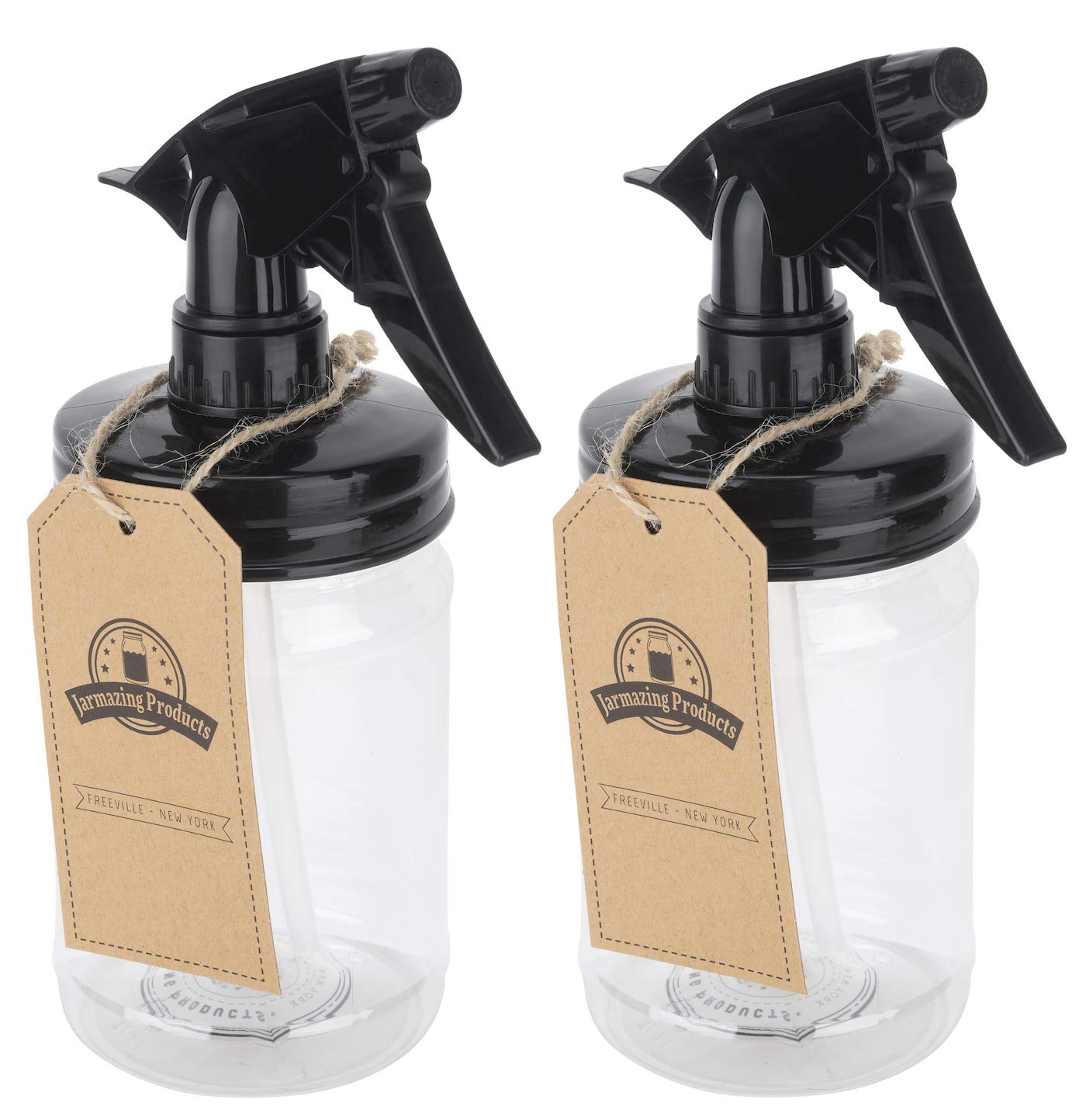 Jarmazing Products Mason Jar Sprayer - Black - 2 Pack