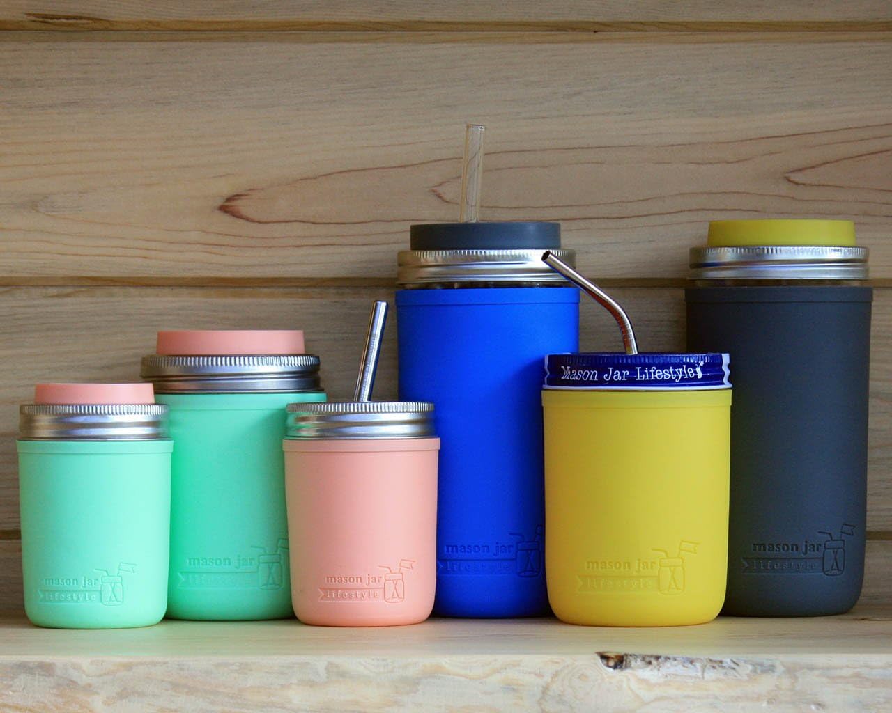 Pint Half 24oz Silicone Sleeves by Mason Jar Lifestyle