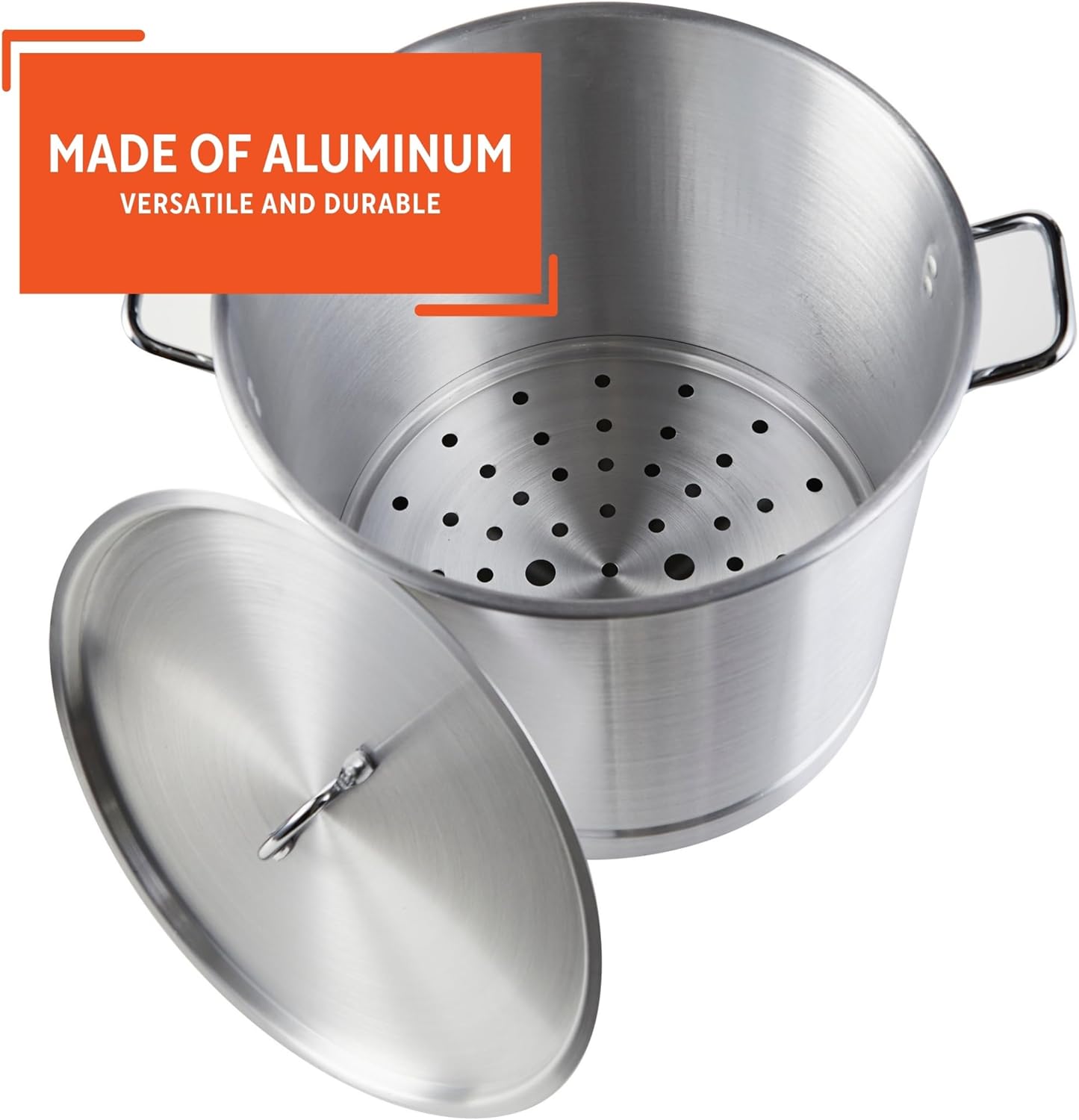 Sleek Durable Aluminum Steamer Set for Efficient Cooking