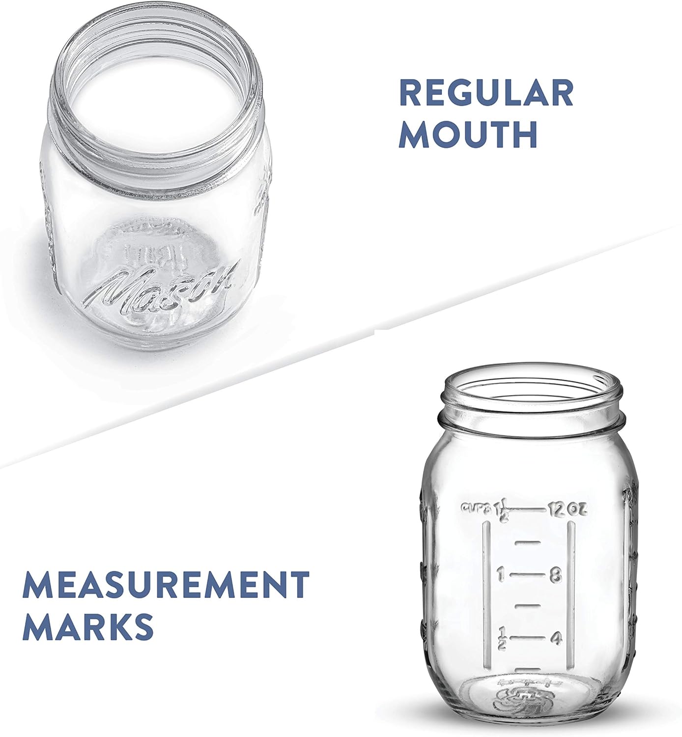 10-Piece Mason Jars for Pickling Canning