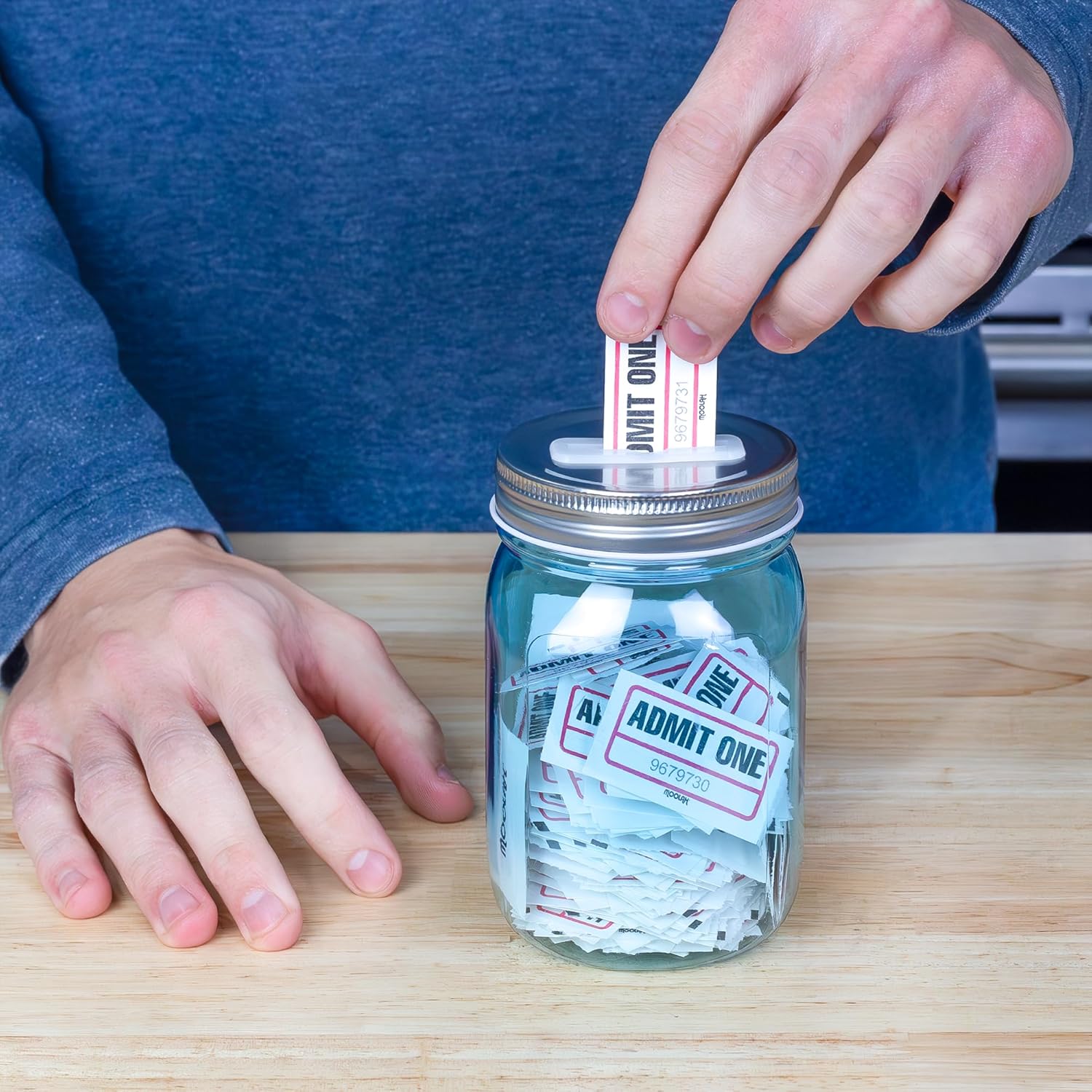 4-Birds Coin Jar Managers Blue 4-Pack