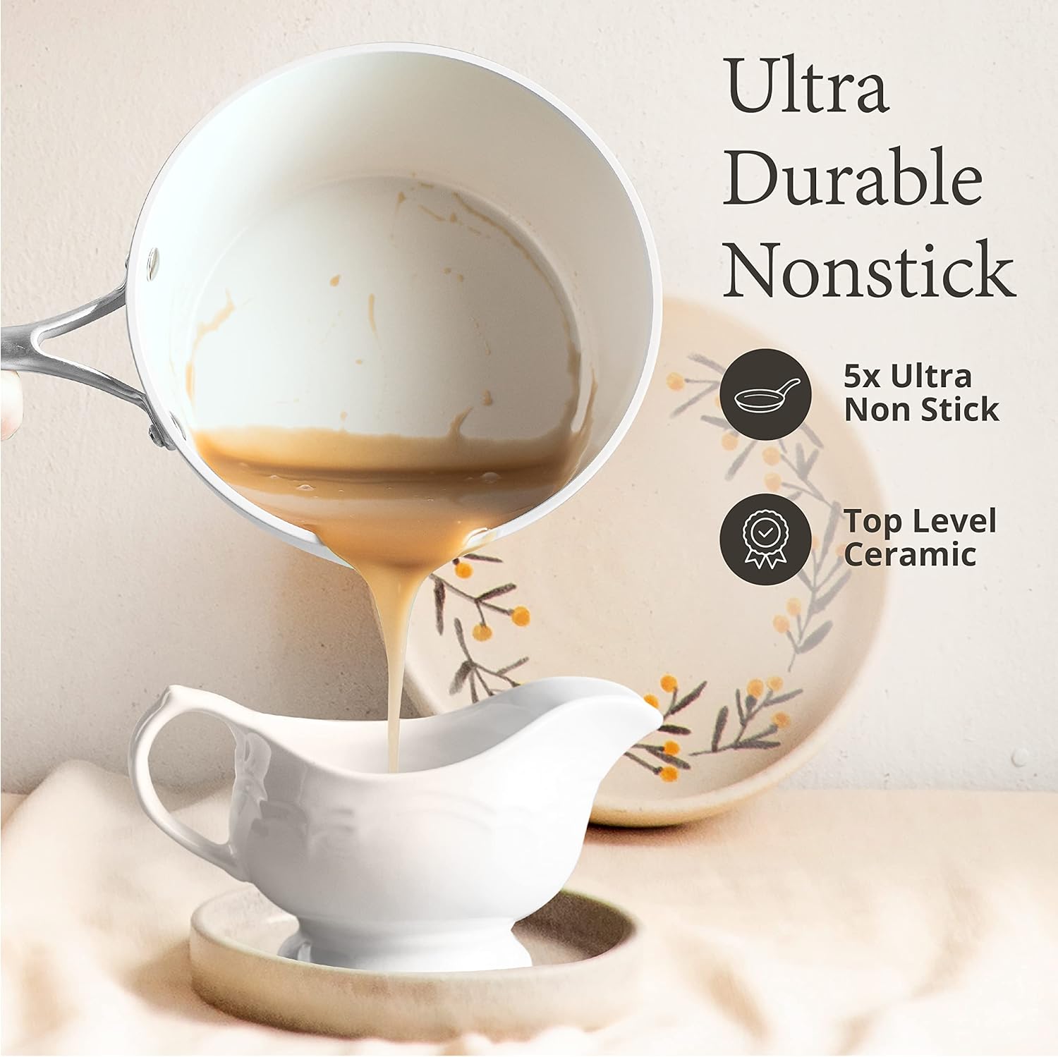 Nonstick Ceramic Cookware Set for Safe Delicious Cooking
