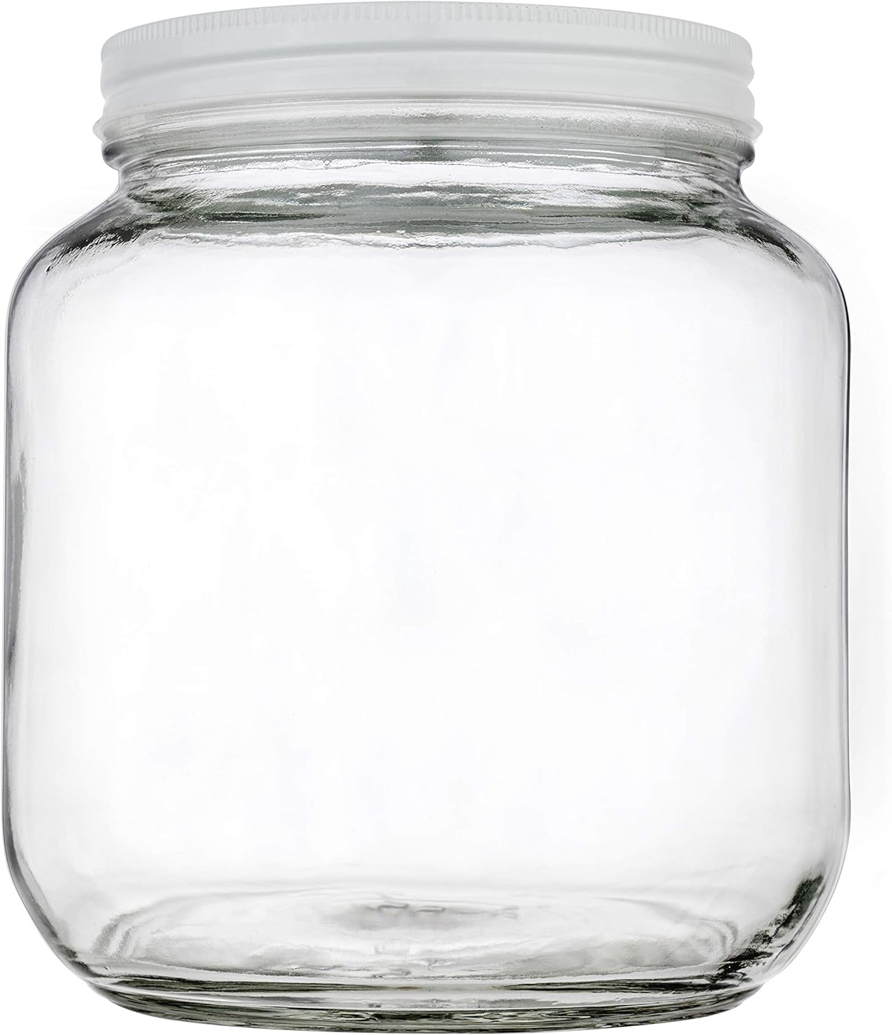 Half Gallon Glass Mason Jar Wide Mouth BPA-Free Dishwasher Safe