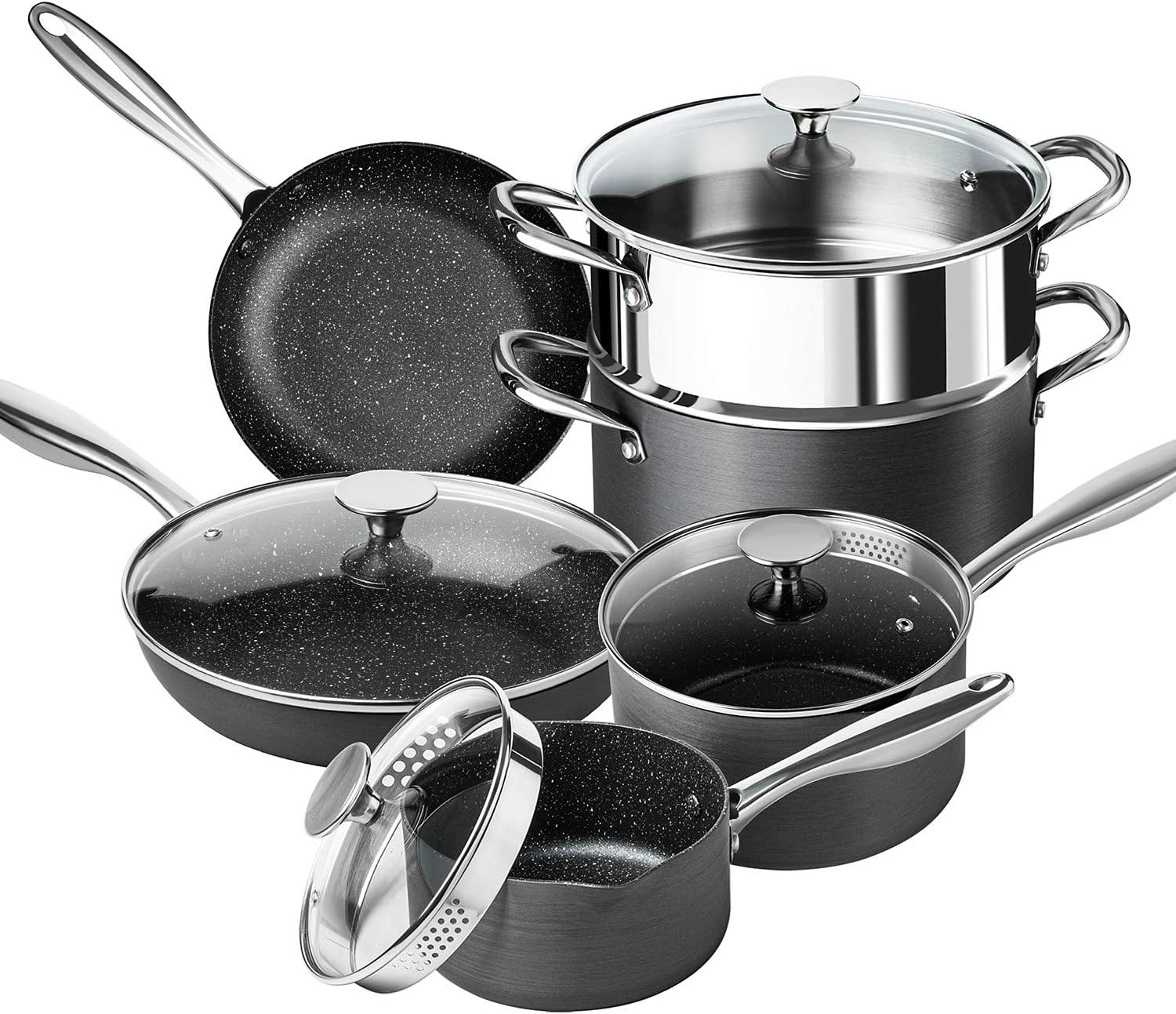 Professional MICHELANGELO Cookware Set for induction use