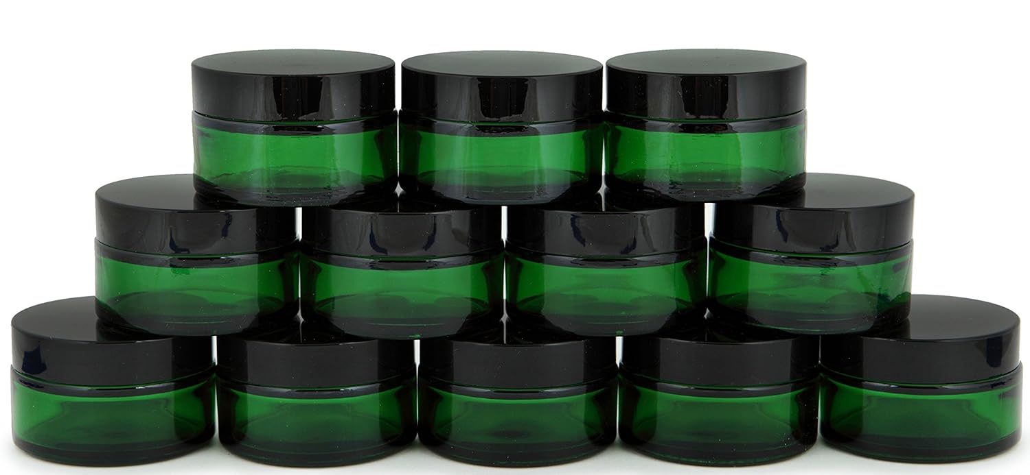 High-Quality Glass Jars with Inner Liners - Compact Secure
