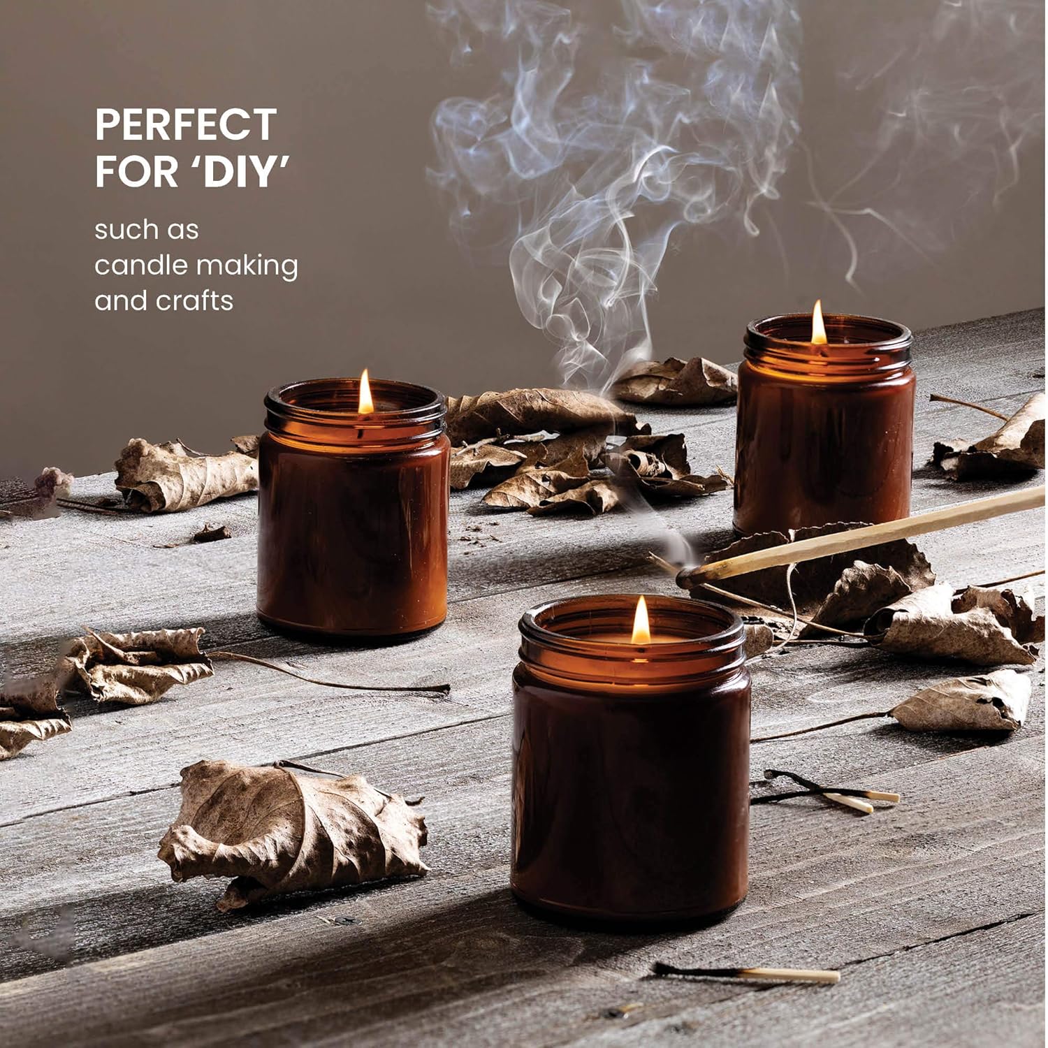 12-Piece Glass Jars - Candle Making More