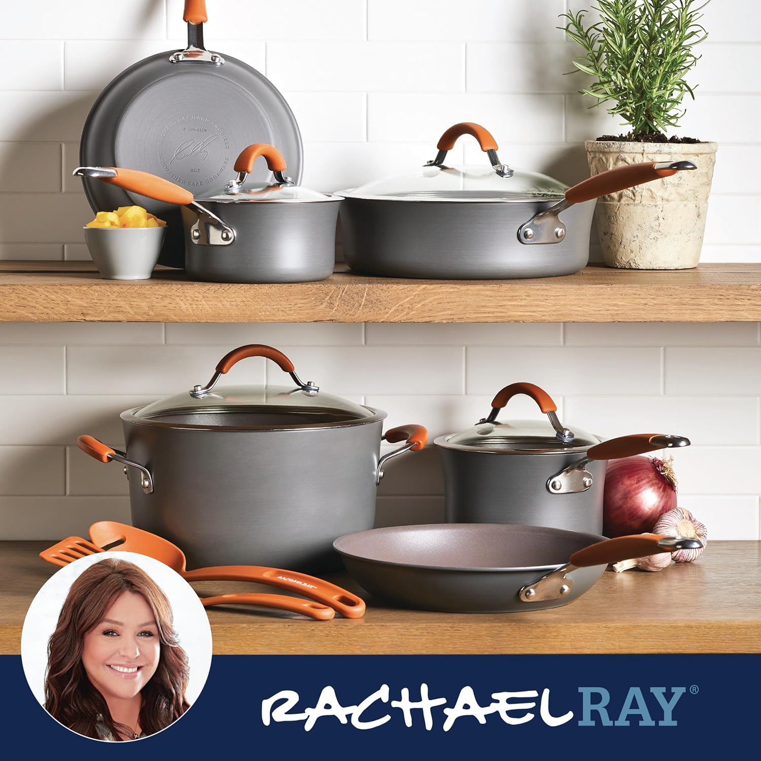 Rachael Ray Cucina Dishwasher Safe Cookware Set