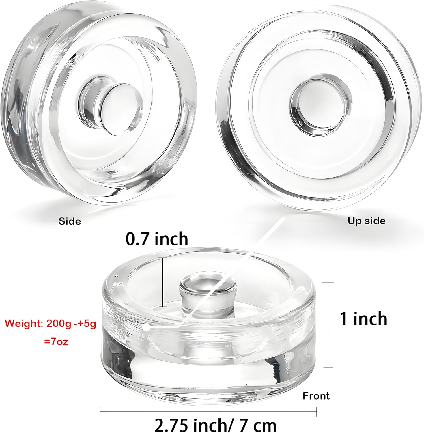 Perfectly Gribbed Fermenting Weights for Mason Jars