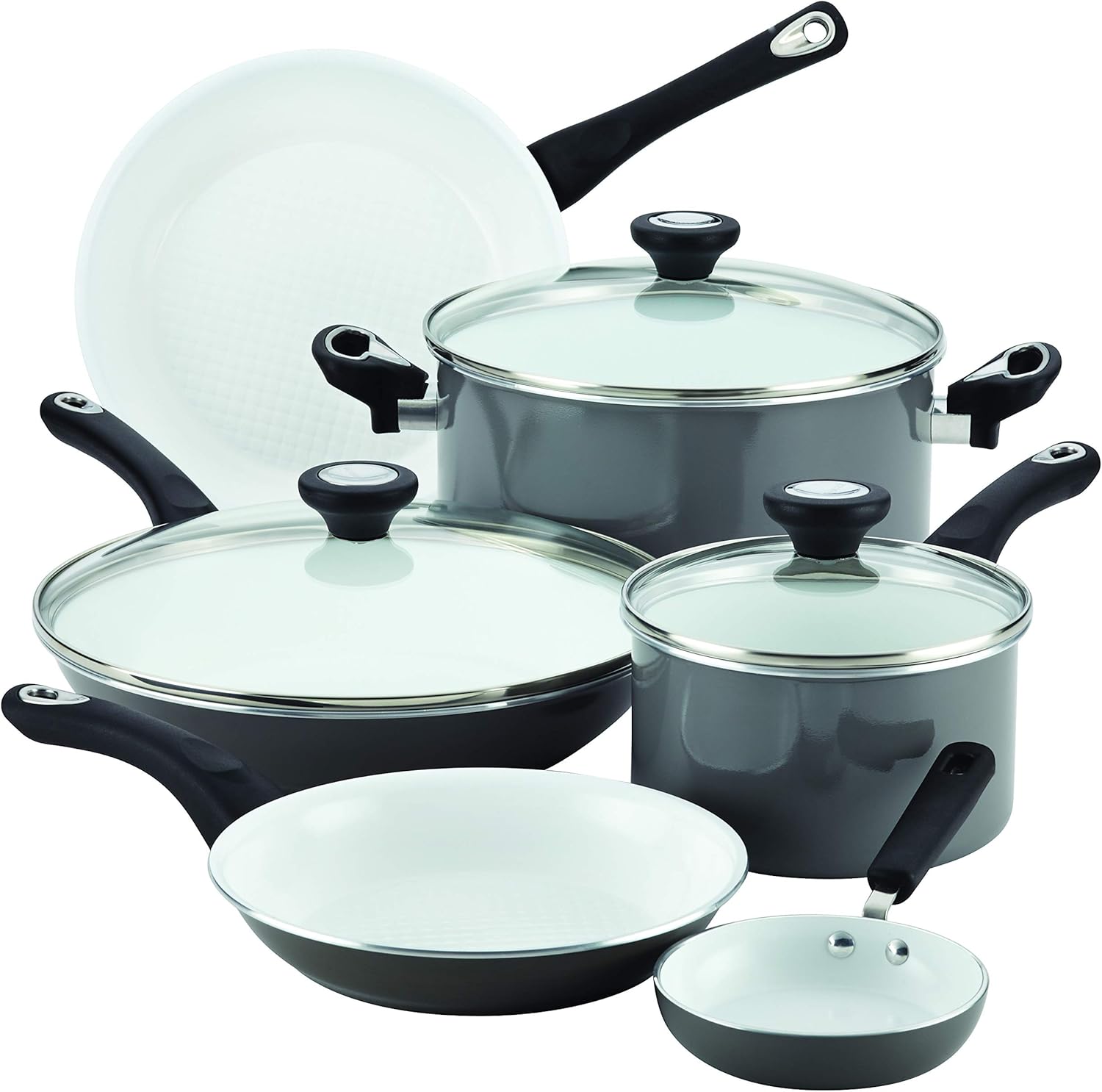 Farberware - PureCook Nonstick Cookware Set - 12-Piece Set with Fast Cleanup