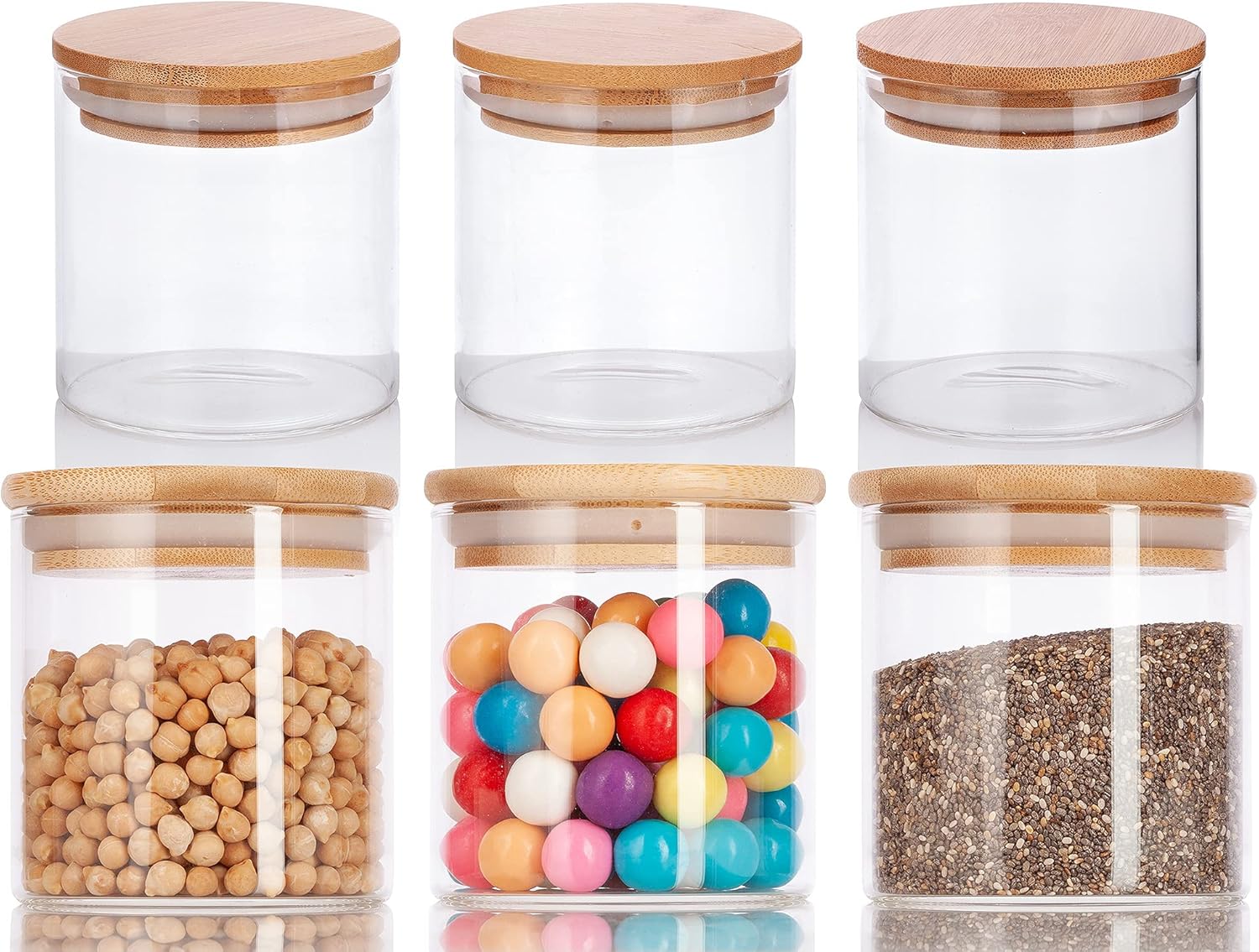 Sturdy Eco-Friendly Glass Jar Set