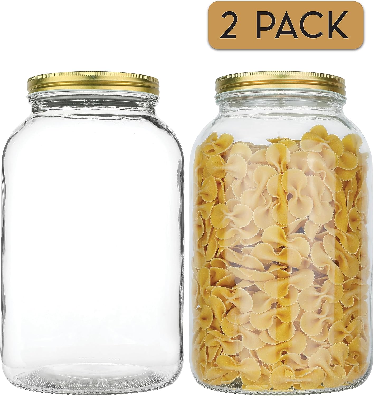 Crafted by Kitchentoolz - 1 Gallon Glass Jar with Airtight Lid